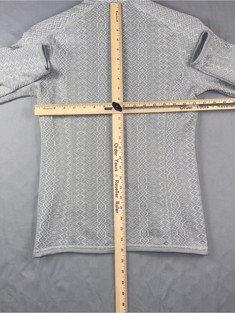Patagonia Better Sweater 1/4 Zip Fleece Pullover Nordic Geometric Gray Womens S - Picture 8 of 10